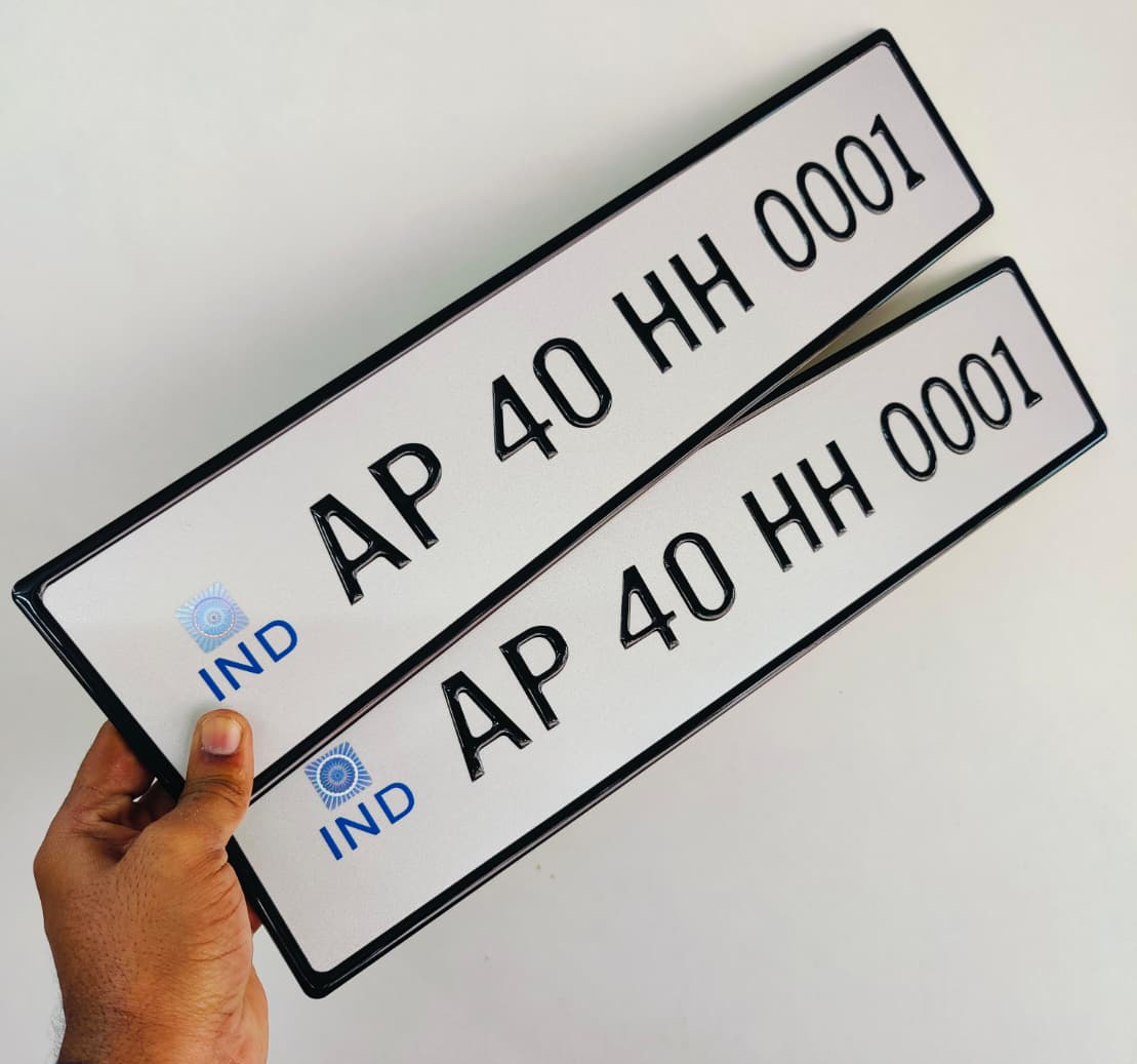 Luxury car gel number plate online for Kerala Tamil Nadu karnataka and AP cars